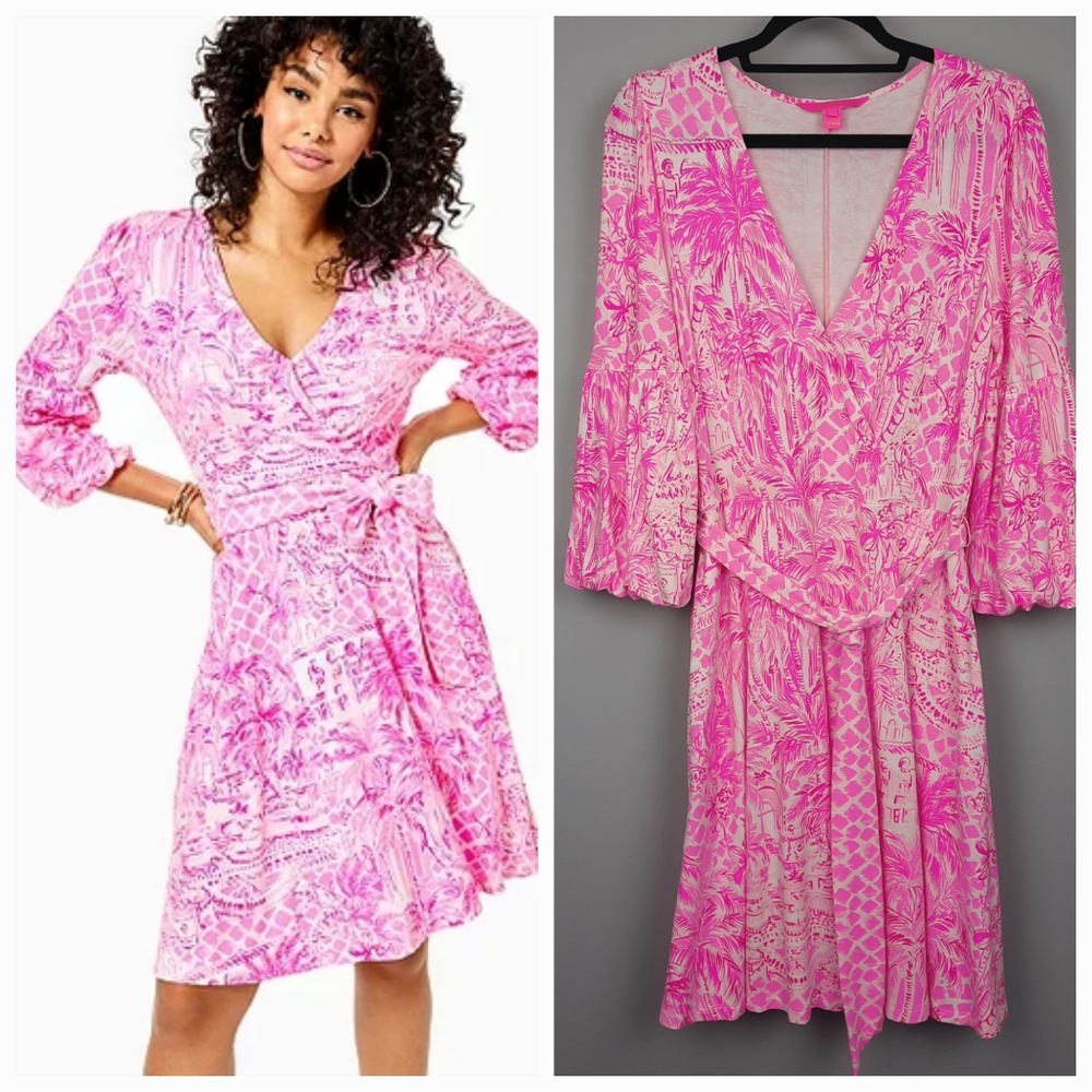Lilly Pulitzer Pink Wrap Dress